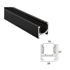 MG26-A: Magnetic Low-Profile Track for Hanging / Surface mounted