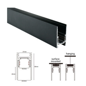 MG26-C: Magnetic Track for Hanging/Surface mounted